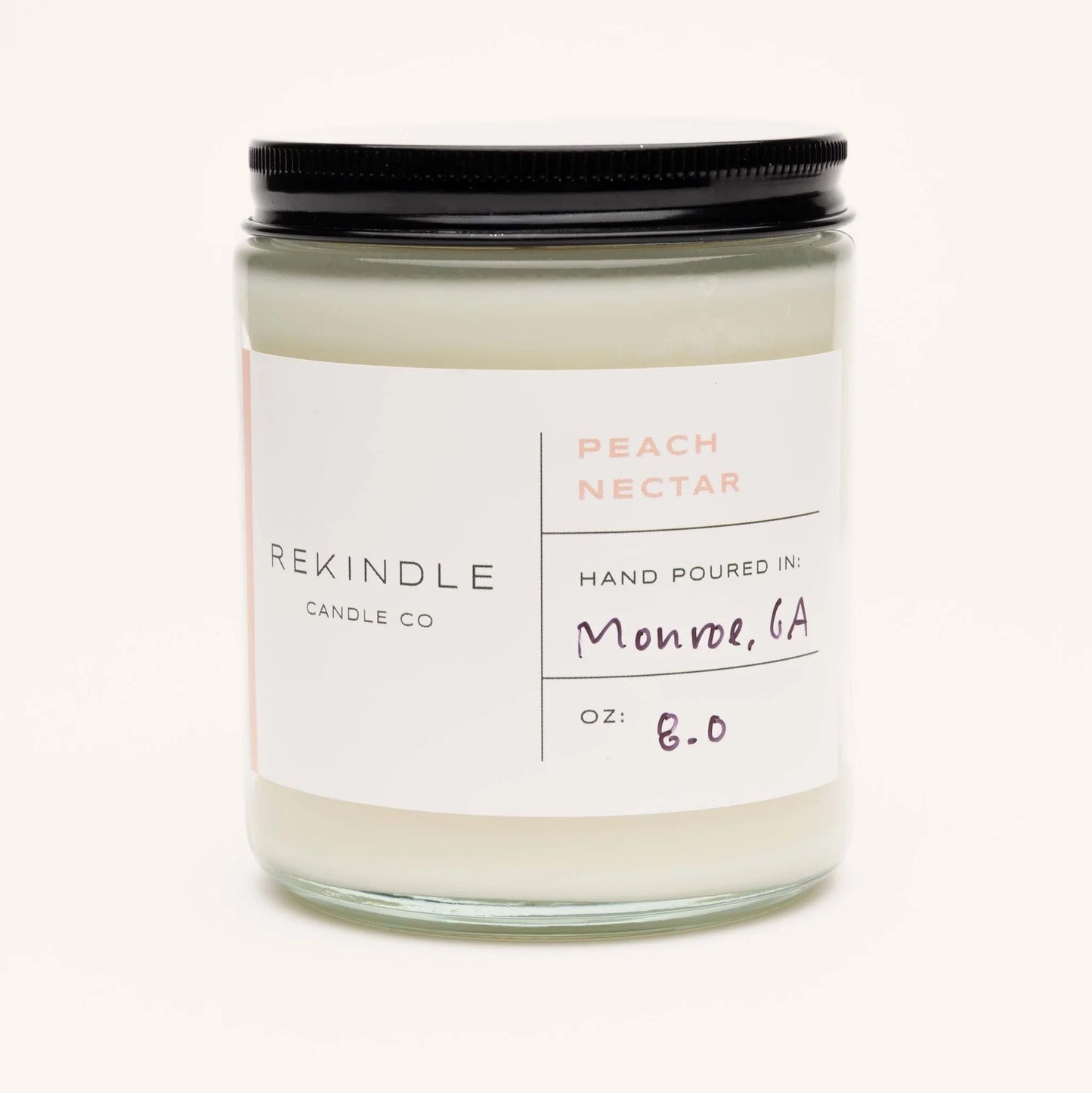 Peach Nectar Cotton Wick Soy Candle