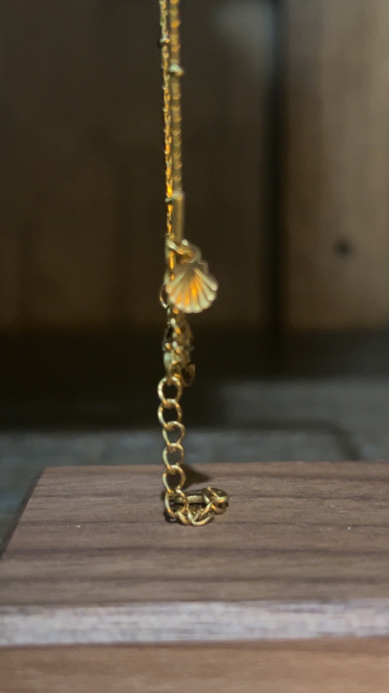 anklet with mini shell